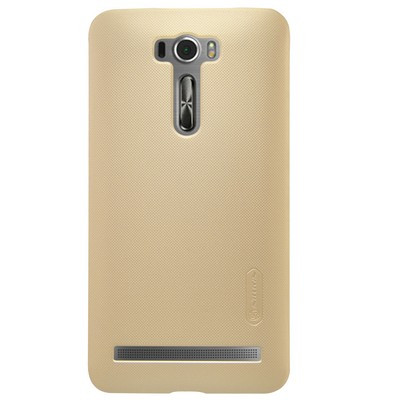 Пластиковый чехол с пленкой Nillkin Super Frosted Shield Gold для Asus Zenfone 2 Laser ZE601KL - фото 1 - id-p48810309