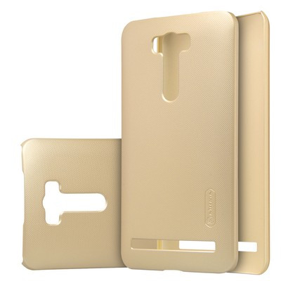 Пластиковый чехол с пленкой Nillkin Super Frosted Shield Gold для Asus Zenfone 2 Laser ZE601KL - фото 3 - id-p48810309