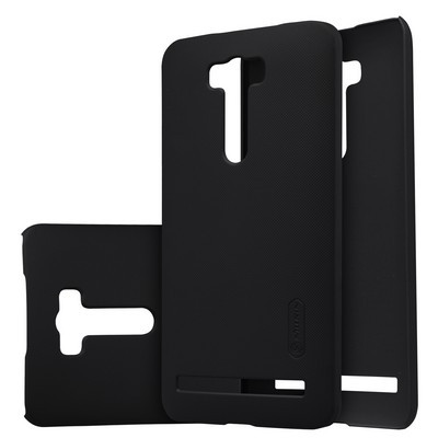 Пластиковый чехол с пленкой Nillkin Super Frosted Shield Black для Asus Zenfone 2 Laser ZE601KL - фото 3 - id-p48810310