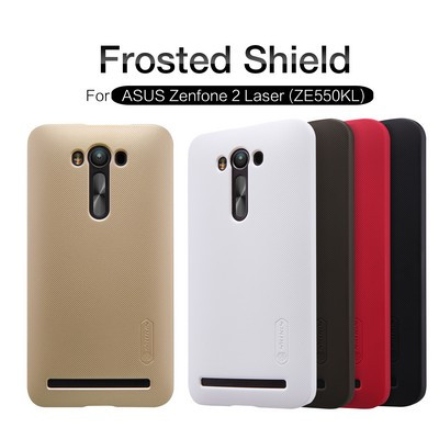 Пластиковый чехол с пленкой Nillkin Super Frosted Shield Black для Asus Zenfone 2 Laser ZE550KL - фото 4 - id-p48810314