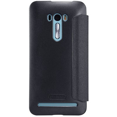 Полиуретановый чехол Nillkin Sparkle Leather Case Black для Asus Zenfone Selfie ZD551KL - фото 2 - id-p48810376