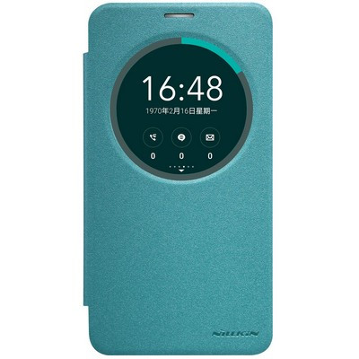 Полиуретановый чехол Nillkin Sparkle Leather Case Blue для Asus Zenfone 2 Laser ZE601KL - фото 1 - id-p48810377