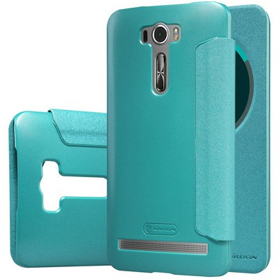 Полиуретановый чехол Nillkin Sparkle Leather Case Blue для Asus Zenfone 2 Laser ZE601KL - фото 3 - id-p48810377