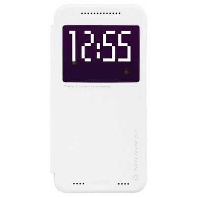 Полиуретановый чехол Nillkin Sparkle Leather Case White для HTC One M9e/ One Me - фото 1 - id-p48810399