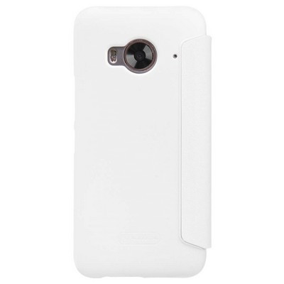 Полиуретановый чехол Nillkin Sparkle Leather Case White для HTC One M9e/ One Me - фото 2 - id-p48810399