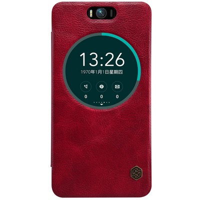 Кожаный чехол Nillkin Qin Leather Case Red для Asus Zenfone Selfie ZD551KL - фото 1 - id-p48810420