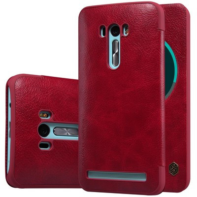 Кожаный чехол Nillkin Qin Leather Case Red для Asus Zenfone Selfie ZD551KL - фото 3 - id-p48810420