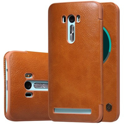 Кожаный чехол Nillkin Qin Leather Case Brown для Asus Zenfone Selfie ZD551KL - фото 3 - id-p48810421