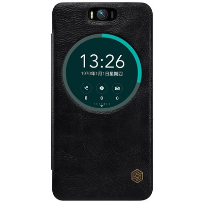 Кожаный чехол Nillkin Qin Leather Case Black для Asus Zenfone Selfie ZD551KL - фото 1 - id-p48810422