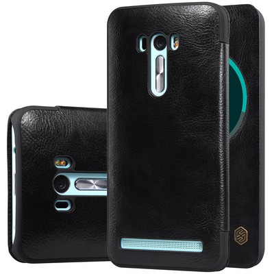 Кожаный чехол Nillkin Qin Leather Case Black для Asus Zenfone Selfie ZD551KL - фото 3 - id-p48810422