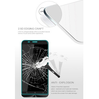 Противоударное защитное стекло Ainy Tempered Glass Protector 0.3mm для Asus Zenfone 2 Laser ZE550KL - фото 4 - id-p48810435