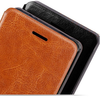 Полиуретановый чехол Mofi Book Case Brown для Huawei Ascend Y560(Y5) - фото 3 - id-p48810654
