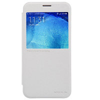 Полиуретановый чехол Nillkin Sparkle Leather Case White для Samsung Galaxy A8