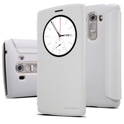 Полиуретановый чехол Nillkin Sparkle Leather Case White для LG G4s H736 - фото 3 - id-p48810683