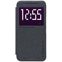Полиуретановый чехол Nillkin Sparkle Leather Case Black для HTC One M9e/ One Me