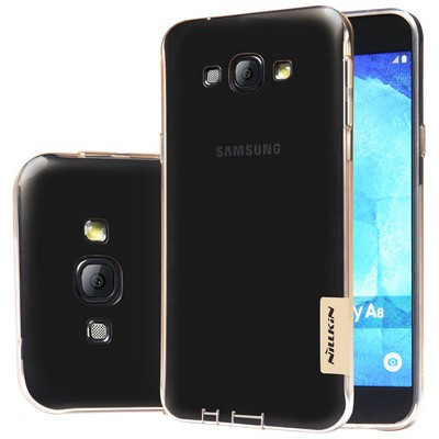 Силиконовый чехол Nillkin Nature TPU Case Brown для Samsung Galaxy A8 - фото 3 - id-p48810701
