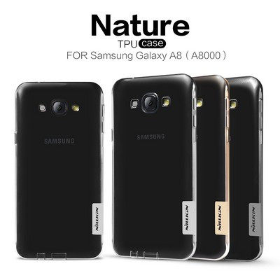 Силиконовый чехол Nillkin Nature TPU Case Brown для Samsung Galaxy A8 - фото 4 - id-p48810701