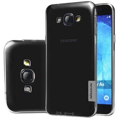 Силиконовый чехол Nillkin Nature TPU Case Grey для Samsung Galaxy A8 - фото 3 - id-p48810703