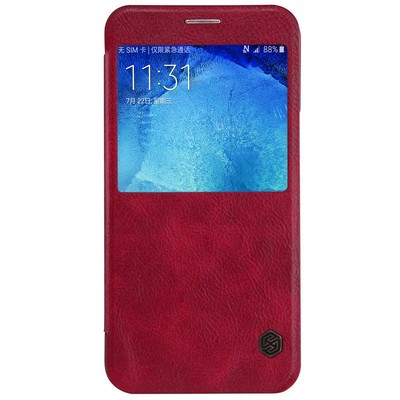 Кожаный чехол Nillkin Qin Leather Case Red для Samsung Galaxy A8 - фото 1 - id-p48810712