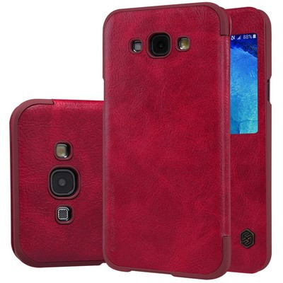 Кожаный чехол Nillkin Qin Leather Case Red для Samsung Galaxy A8 - фото 3 - id-p48810712