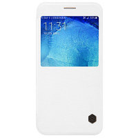 Кожаный чехол Nillkin Qin Leather Case White для Samsung Galaxy A8