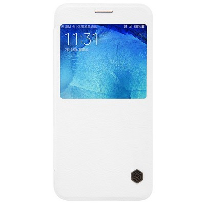 Кожаный чехол Nillkin Qin Leather Case White для Samsung Galaxy A8 - фото 1 - id-p48810711