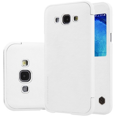 Кожаный чехол Nillkin Qin Leather Case White для Samsung Galaxy A8 - фото 3 - id-p48810711