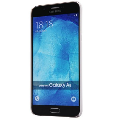 Пластиковый чехол с пленкой Nillkin Super Frosted Shield White для Samsung Galaxy A8 - фото 2 - id-p48810728