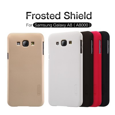 Пластиковый чехол с пленкой Nillkin Super Frosted Shield White для Samsung Galaxy A8 - фото 4 - id-p48810728