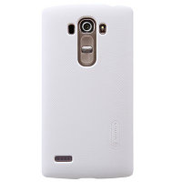 Пластиковый чехол с пленкой Nillkin Super Frosted Shield White для LG G4s H736