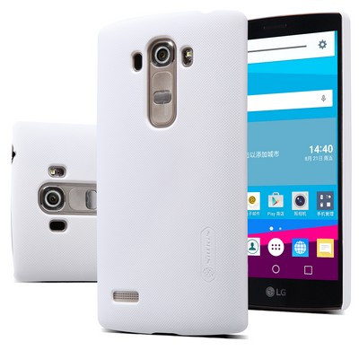 Пластиковый чехол с пленкой Nillkin Super Frosted Shield White для LG G4s H736 - фото 3 - id-p48810732