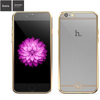 Силиконовый чехол HOCO Black Series Gold для Apple iPhone 6/6S