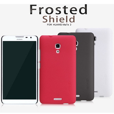 Пластиковый чехол с пленкой Nillkin Super Frosted Shield Red для Huawei Ascend Mate 2 - фото 1 - id-p48810833