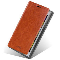 Полиуретановый чехол Mofi Book Case Brown для ZTE Blade L2