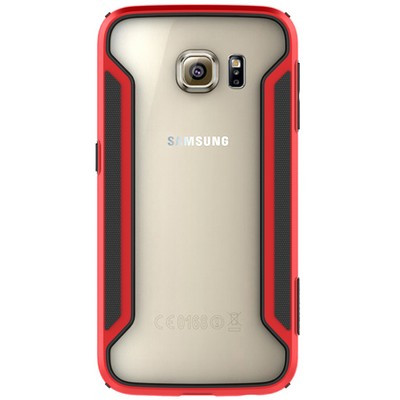 Пластиковый бампер Nillkin Armor-Border series Red для Samsung G925F Galaxy S6 Edge - фото 1 - id-p48810896