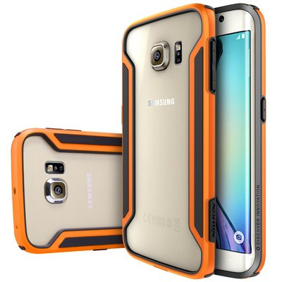 Пластиковый бампер Nillkin Armor-Border series Orange для Samsung G925F Galaxy S6 Edge - фото 3 - id-p48810897