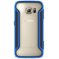 Пластиковый бампер Nillkin Armor-Border series Blue для Samsung G925F Galaxy S6 Edge