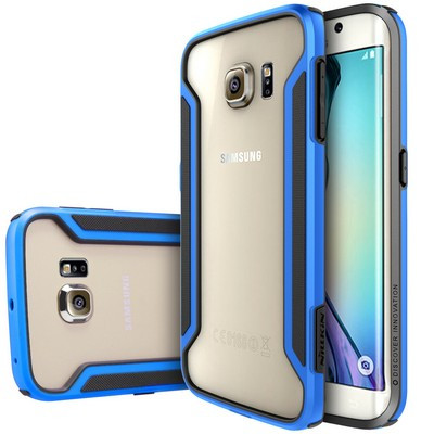 Пластиковый бампер Nillkin Armor-Border series Blue для Samsung G925F Galaxy S6 Edge - фото 3 - id-p48810898