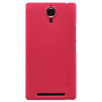 Пластиковый чехол с пленкой Nillkin Super Frosted Shield Red для Lenovo P90