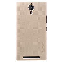 Пластиковый чехол с пленкой Nillkin Super Frosted Shield Gold для Lenovo P90