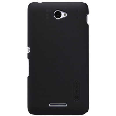 Пластиковый чехол с пленкой Nillkin Super Frosted Shield Black для Sony Xperia E4 - фото 1 - id-p48811000