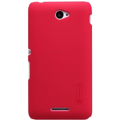 Пластиковый чехол с пленкой Nillkin Super Frosted Shield Red для Sony Xperia E4 - фото 1 - id-p48810998