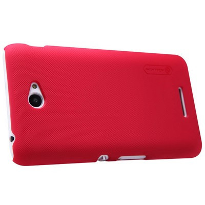 Пластиковый чехол с пленкой Nillkin Super Frosted Shield Red для Sony Xperia E4 - фото 2 - id-p48810998