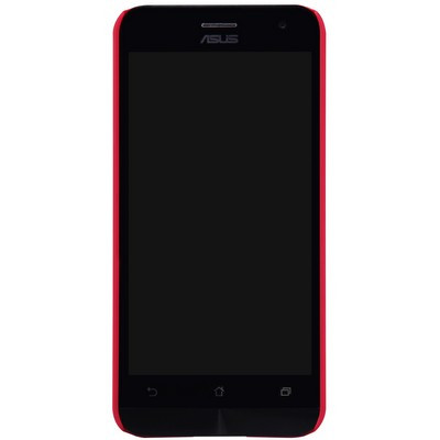 Пластиковый чехол с пленкой Nillkin Super Frosted Shield Red для Asus ZenFone 2 ZE500CL - фото 2 - id-p48811021