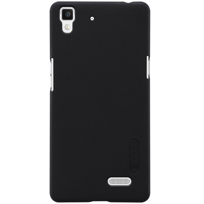 Пластиковый чехол с пленкой Nillkin Super Frosted Shield Black для OPPO R7 - фото 1 - id-p48811052