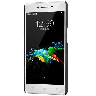 Пластиковый чехол с пленкой Nillkin Super Frosted Shield Black для OPPO R7 - фото 2 - id-p48811052