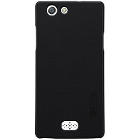 Пластиковый чехол с пленкой Nillkin Super Frosted Shield Black для OPPO Neo5 A31