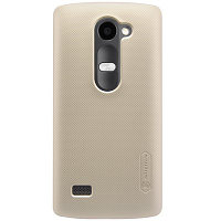 Пластиковый чехол с пленкой Nillkin Super Frosted Shield Gold для LG Leon H324