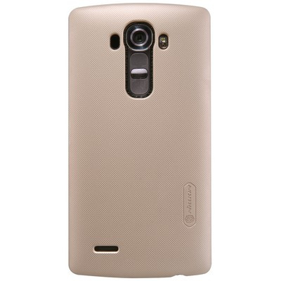 Пластиковый чехол с пленкой Nillkin Super Frosted Shield Gold для LG G4 - фото 1 - id-p48811059