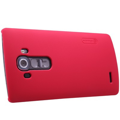 Пластиковый чехол с пленкой Nillkin Super Frosted Shield Red для LG G4 - фото 2 - id-p48811060